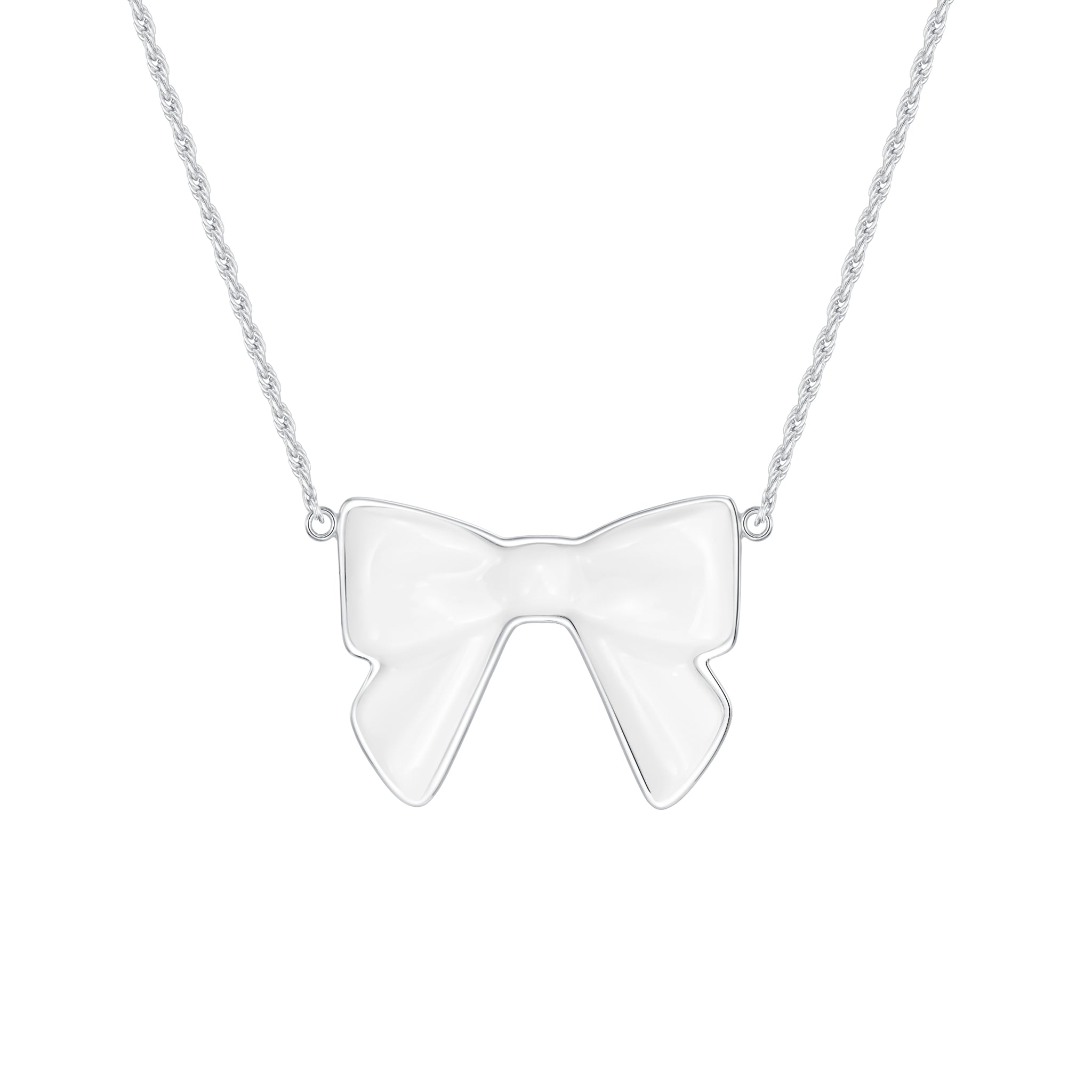 YVMIN X SHUSHUTONG / Double Side Ceramic Bowknot Necklace mysite