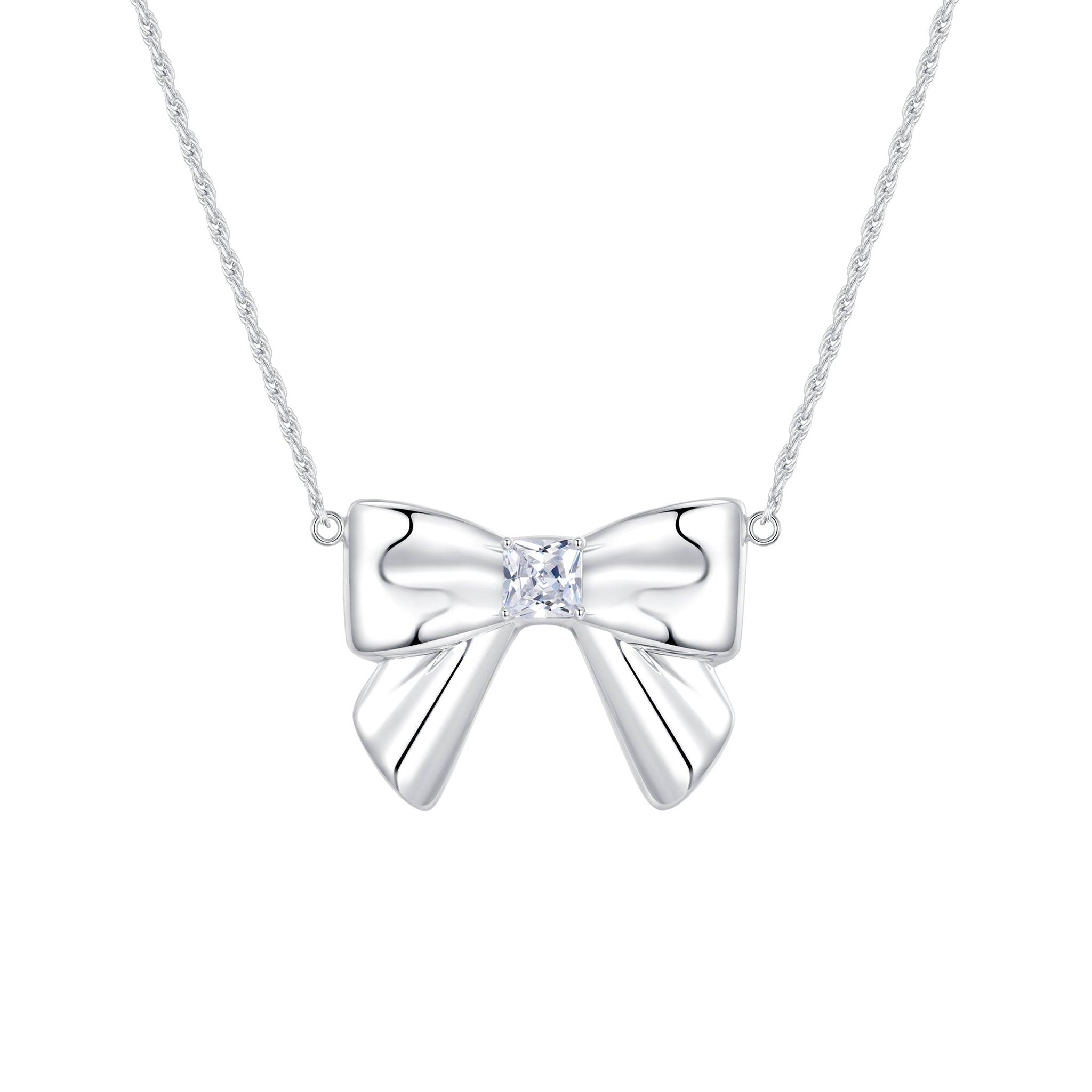 YVMIN X SHUSHUTONG / Double Side Ceramic Bowknot Necklace mysite