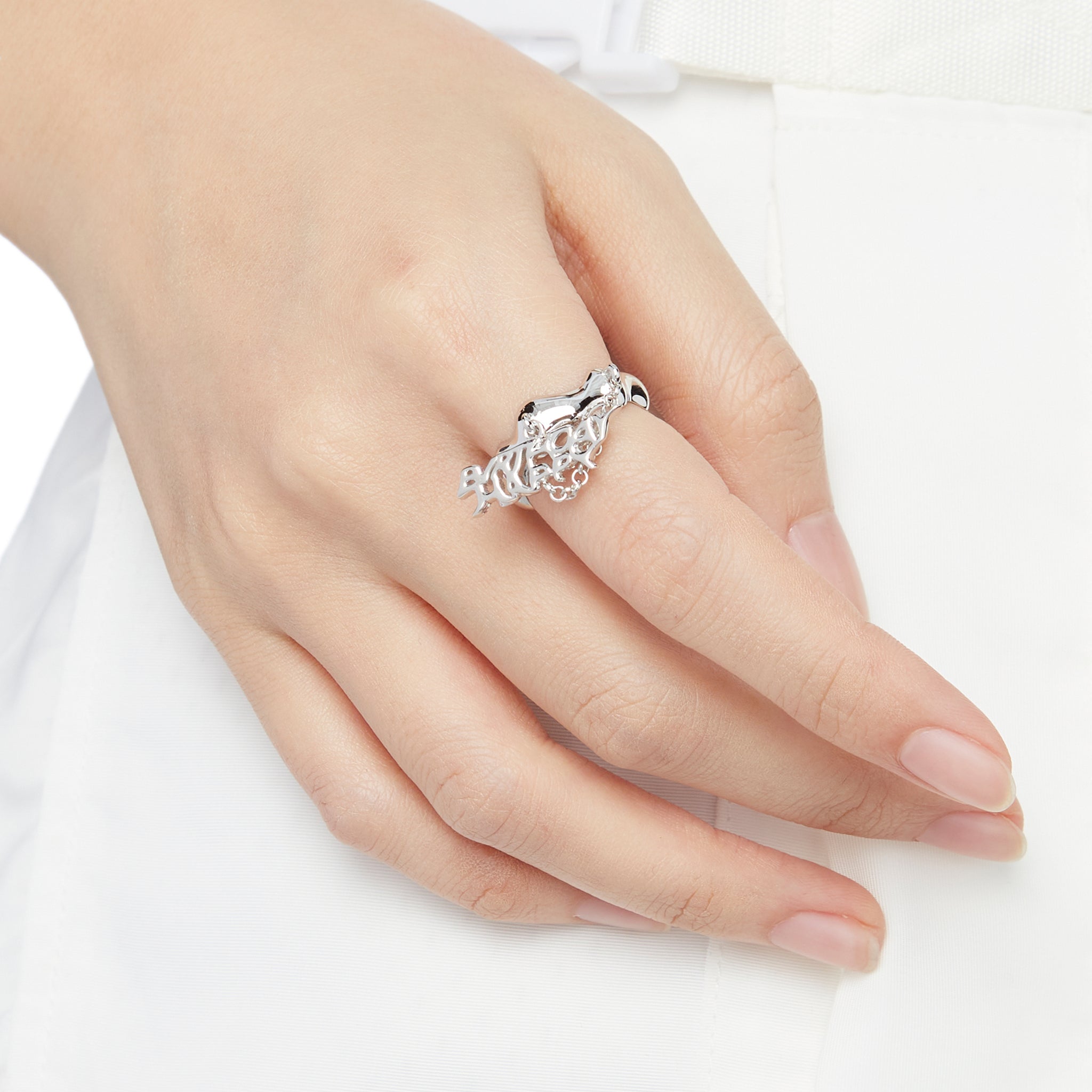 ElectricGirl / Letter pendant Ring mysite