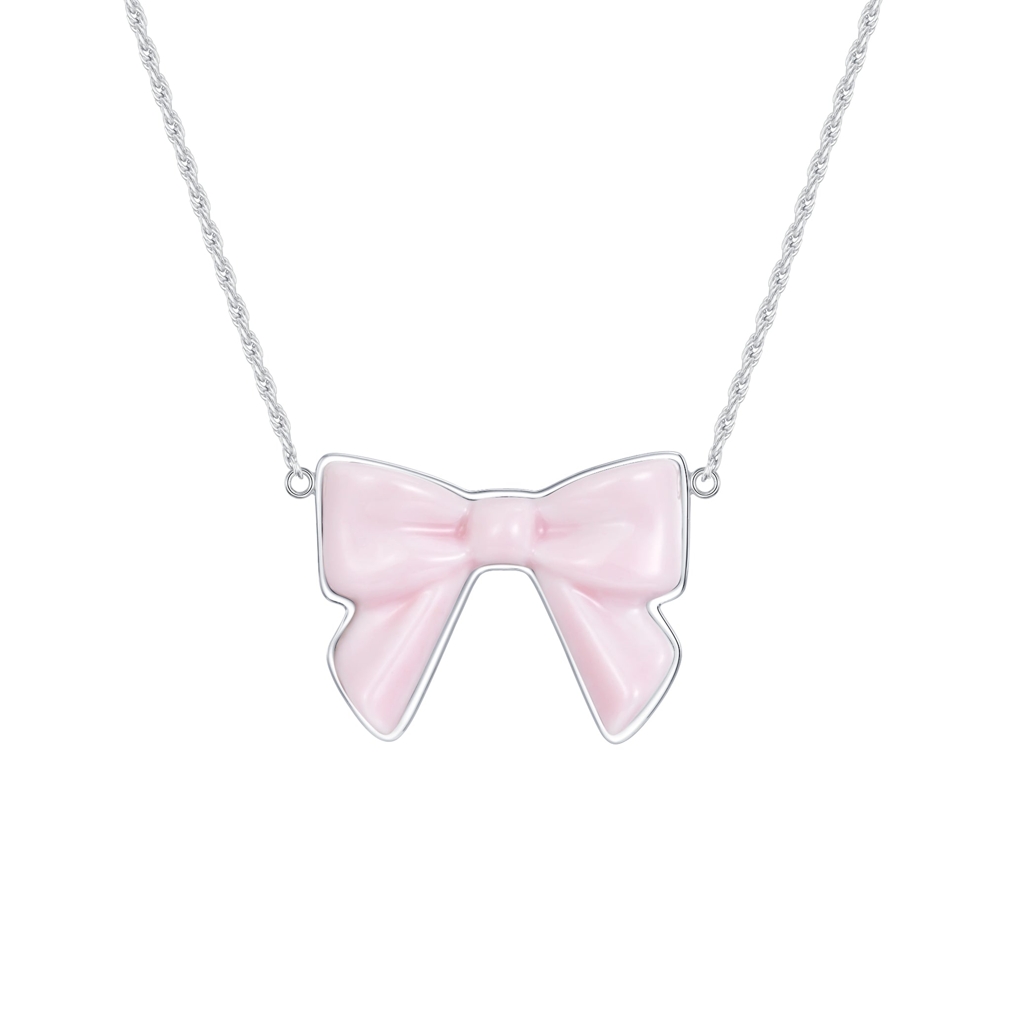YVMIN X SHUSHUTONG / Double Side Ceramic Bowknot Necklace mysite