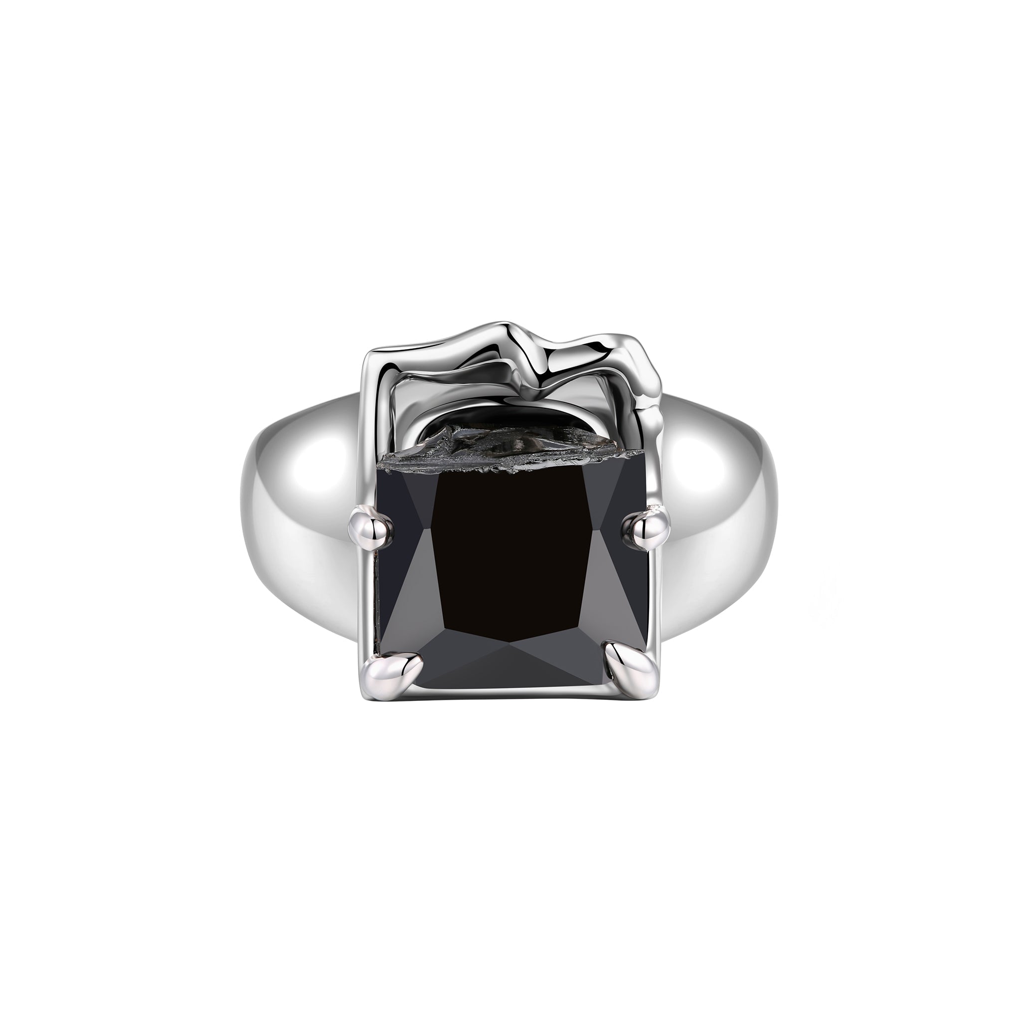Ripple／Broken square zircon ring mysite