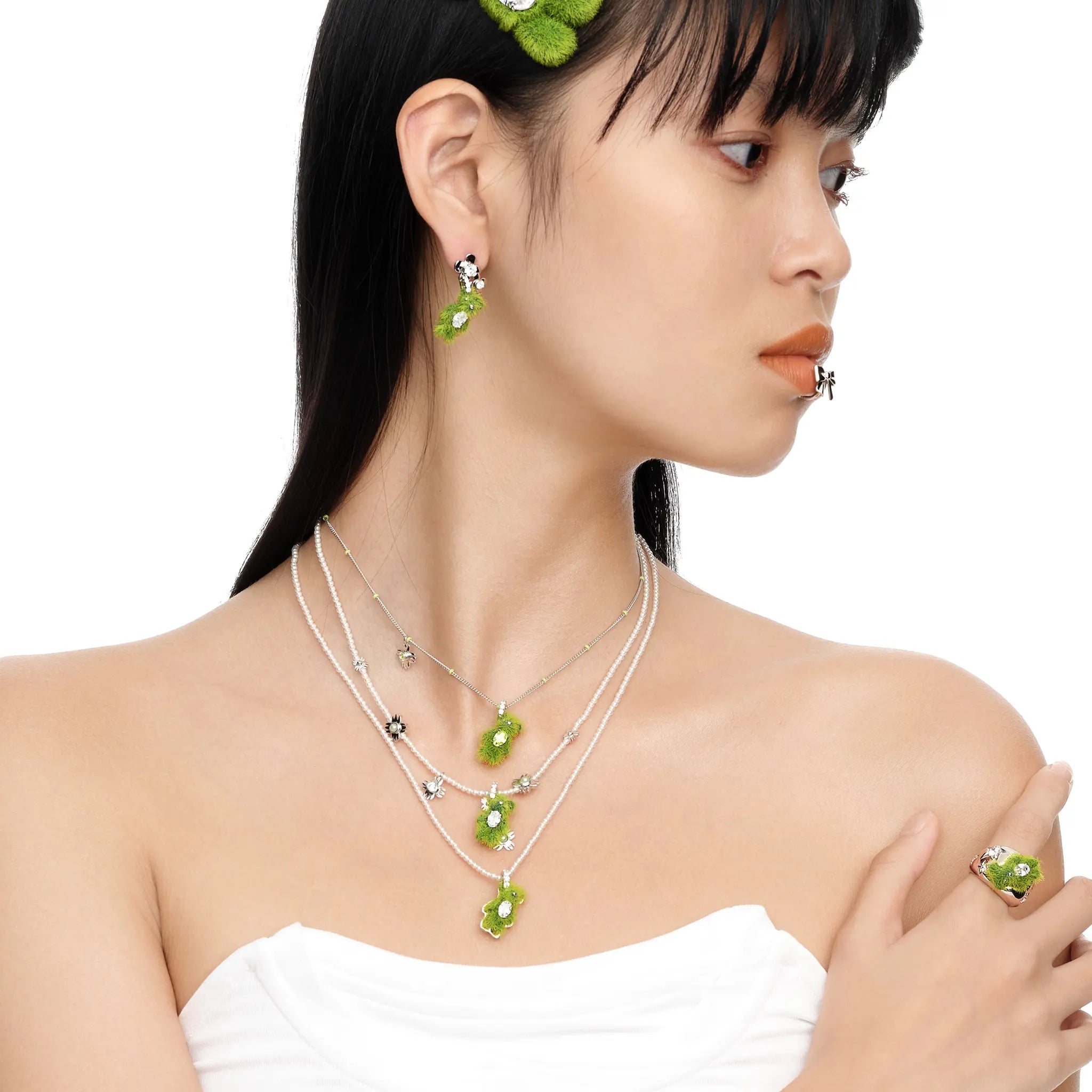 Paradise / Grass Bear Long Necklace mysite